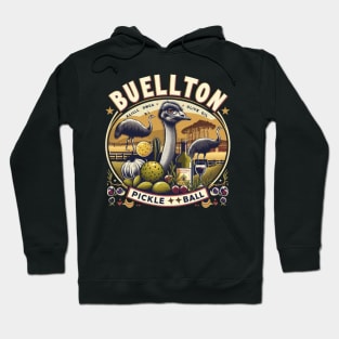 Buellton Pickleball Ostrich Emu Design Hoodie